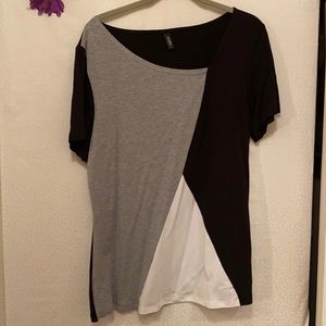 Black white and gray top by ayifu